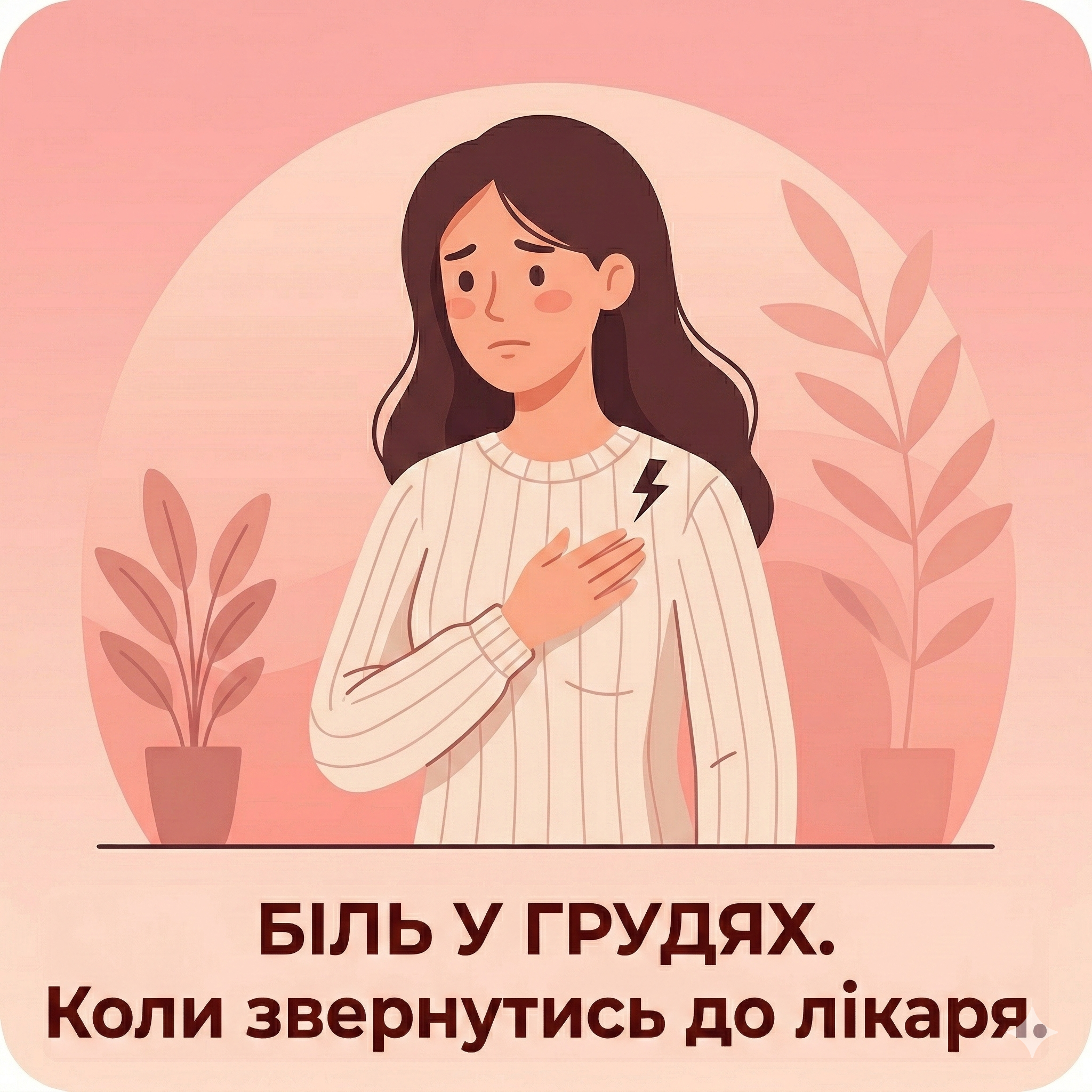 Біль у грудях — симптоми